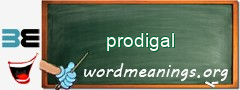 WordMeaning blackboard for prodigal